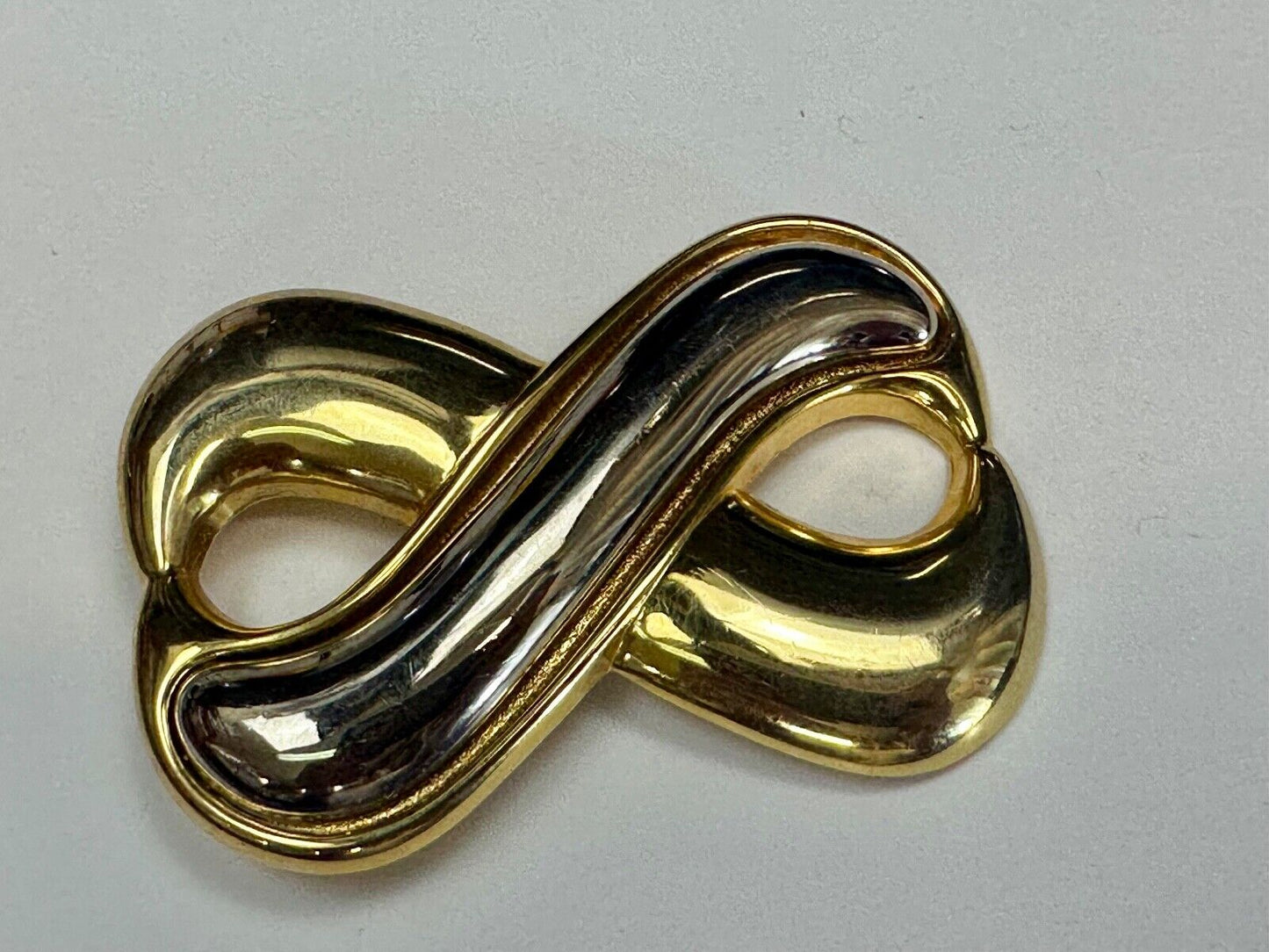 Vintage Day Lor signed gold & silver tone signed scarf shoe clip belt buckle