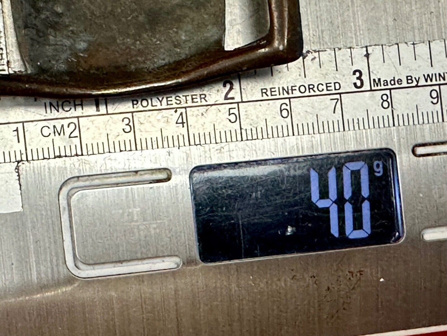 unknown to me! vintage belt scarf slide buckle