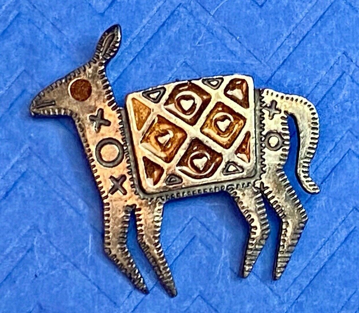 Vintage Donkey? Brooch Pin Jewish? Arabian? Indian? Middle Eastern? Mexico?