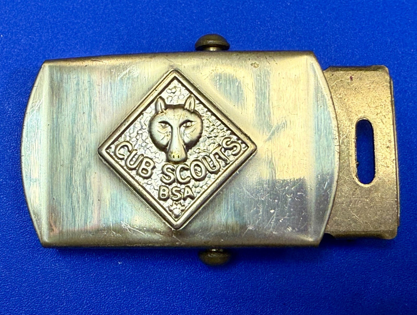 Vintage Cub Scouts Uniform BSA Replacement Solid Brass Belt Buckle