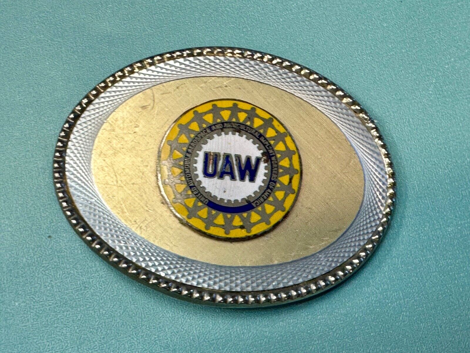 United Automobile Aerospace and Agricultural Implement Workers Belt Buckle - W