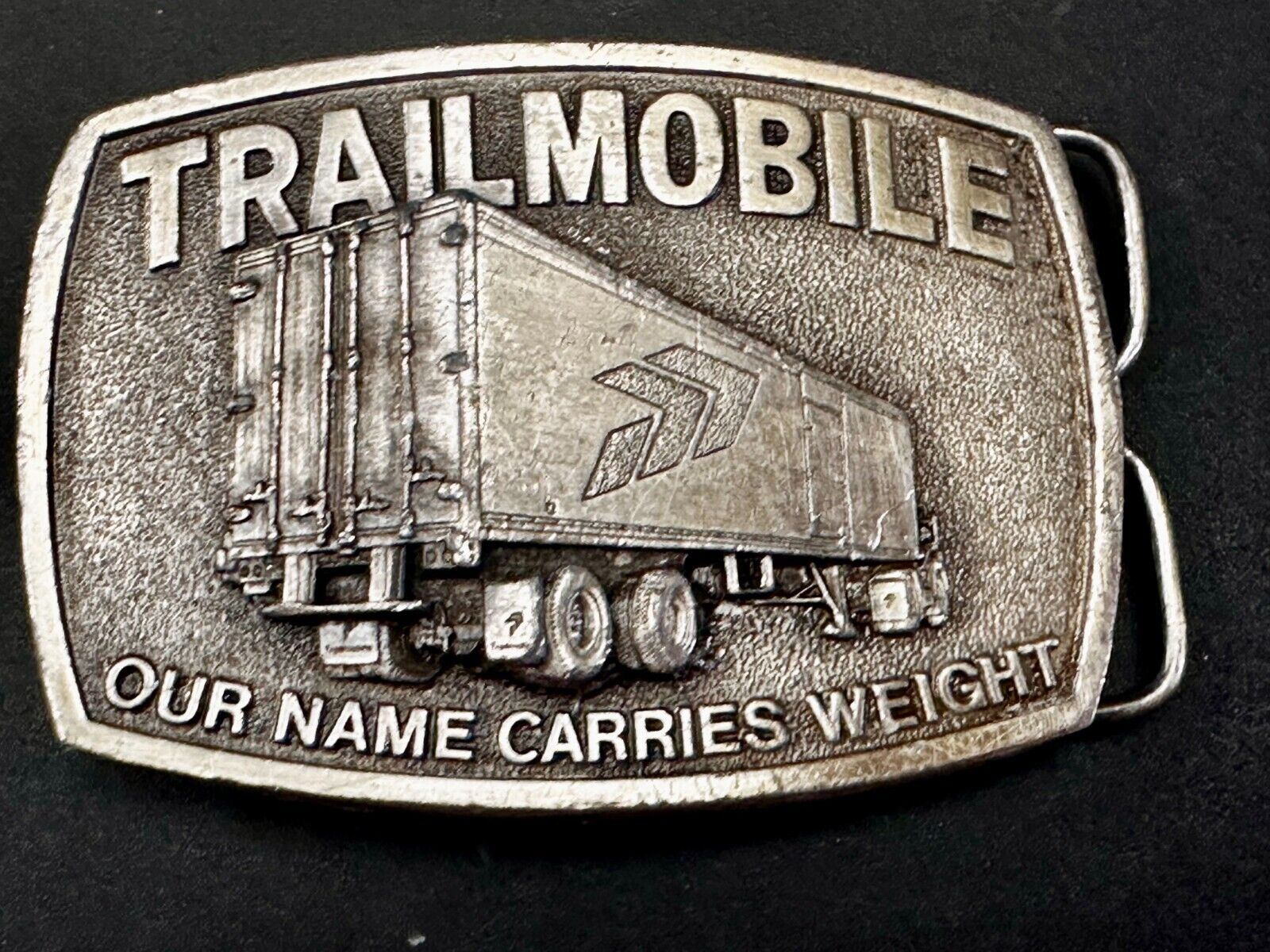 Trailmobile Our Name Carries Weight Semi Truck Long Haulers Trucker Belt Buckle