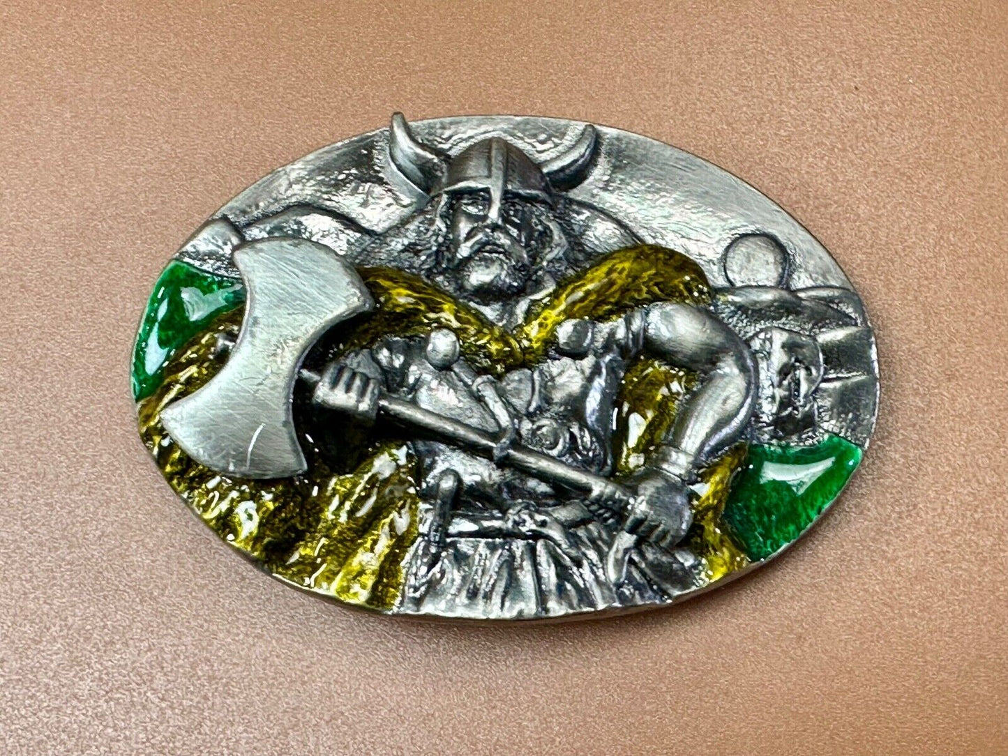 Viking Medieval Battle Axe, Warlord, Celtic Warrior vintage Belt Buckle