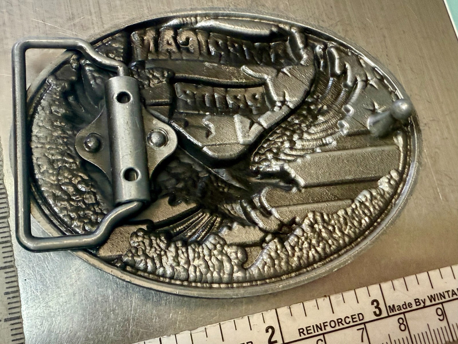 American Pride - Patriotic USA United States Flag and Eagle Belt Buckle