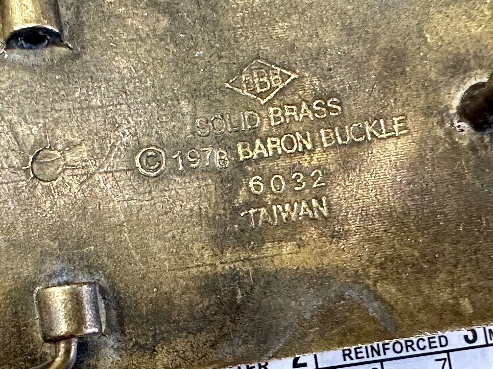 American Bald Eagle Patriotic USA 1978 solid brass belt buckle by Baron Buckles
