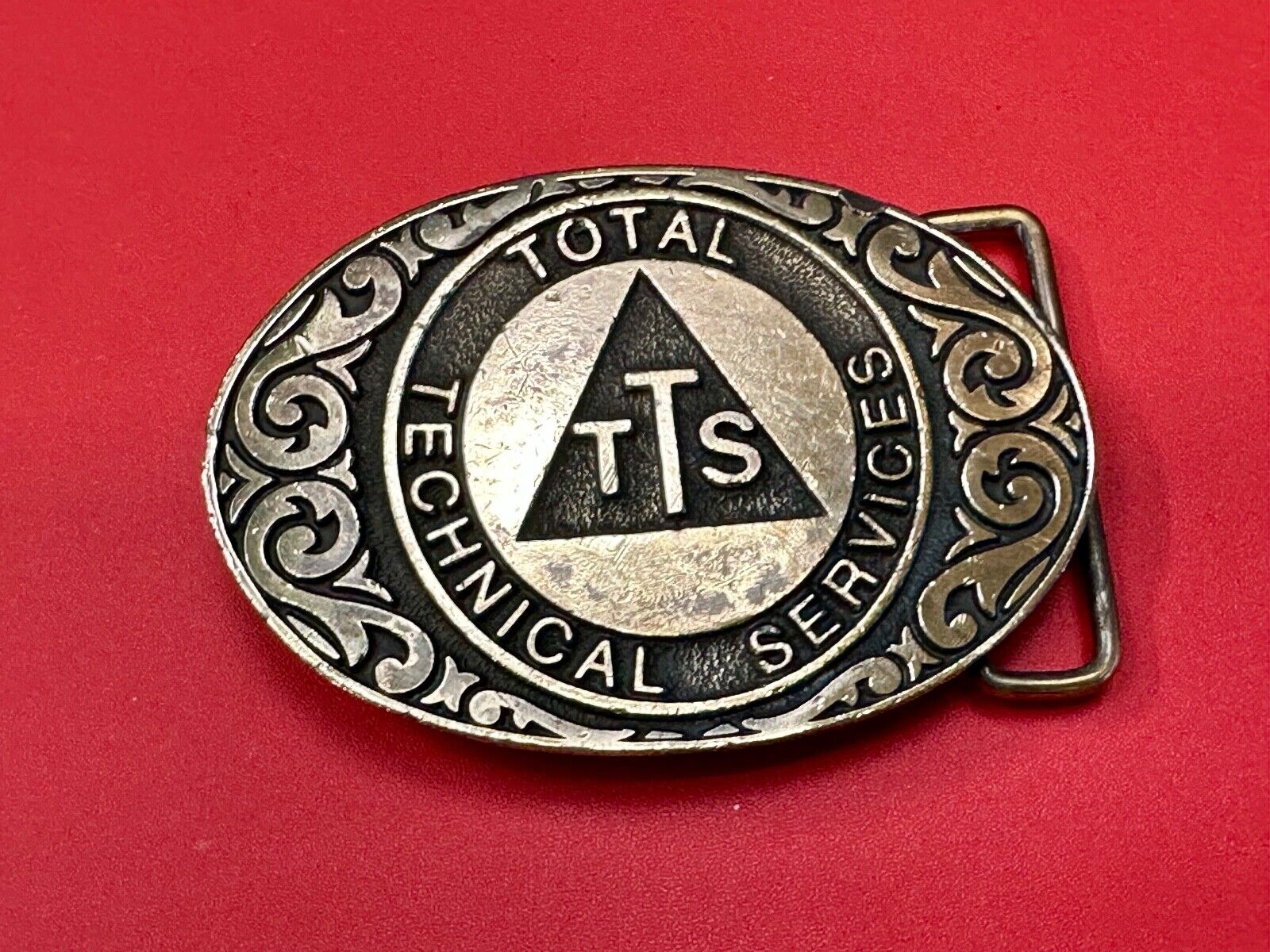 TTS Total Technical Services Vintage Western Vibe belt buckle. by CD/Hit