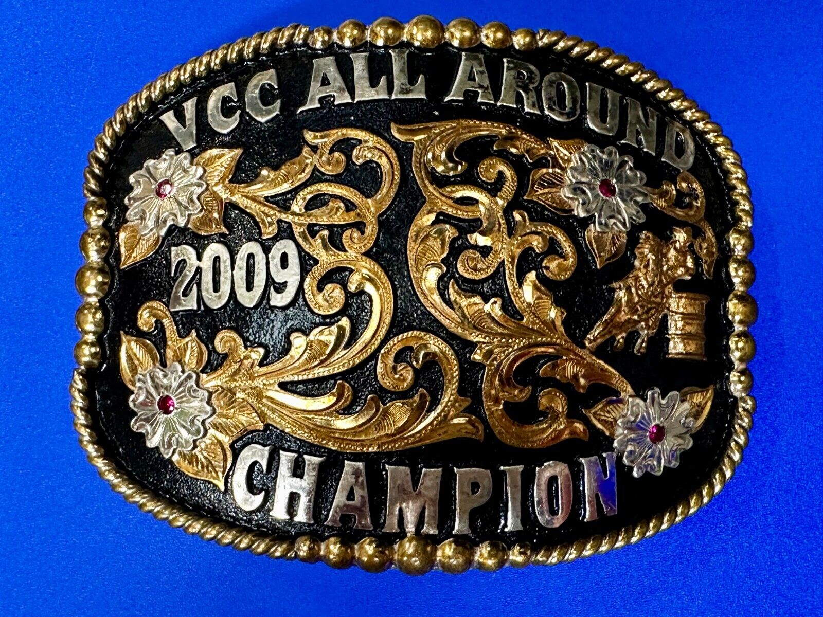 VCC All Around Champion 2009 Rodeo Trophy Belt Buckle by Cut Above Andy Andrews