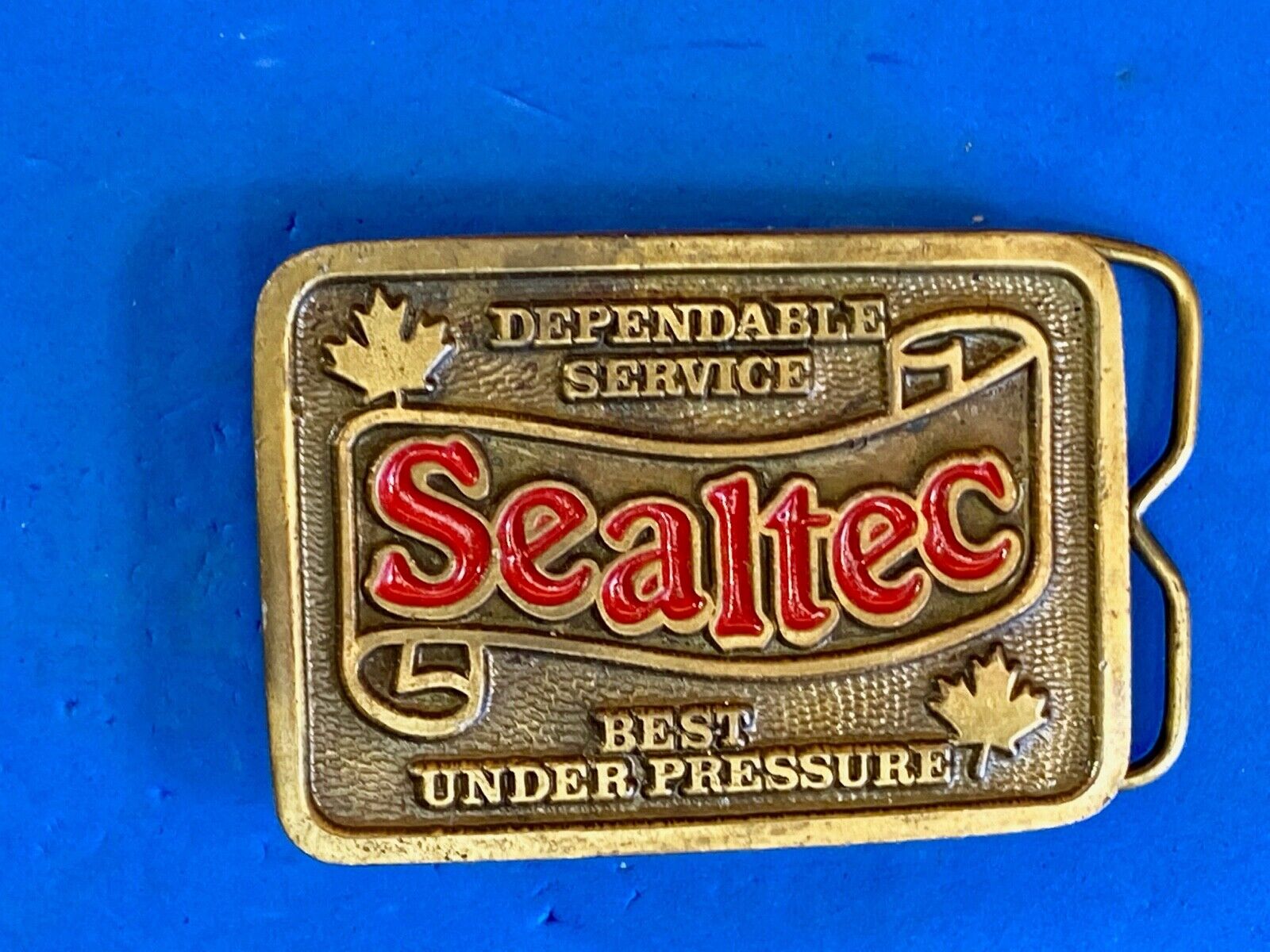Vintage Belt Buckle - Sealtec - Company - Dependable Service Best Under Pressure