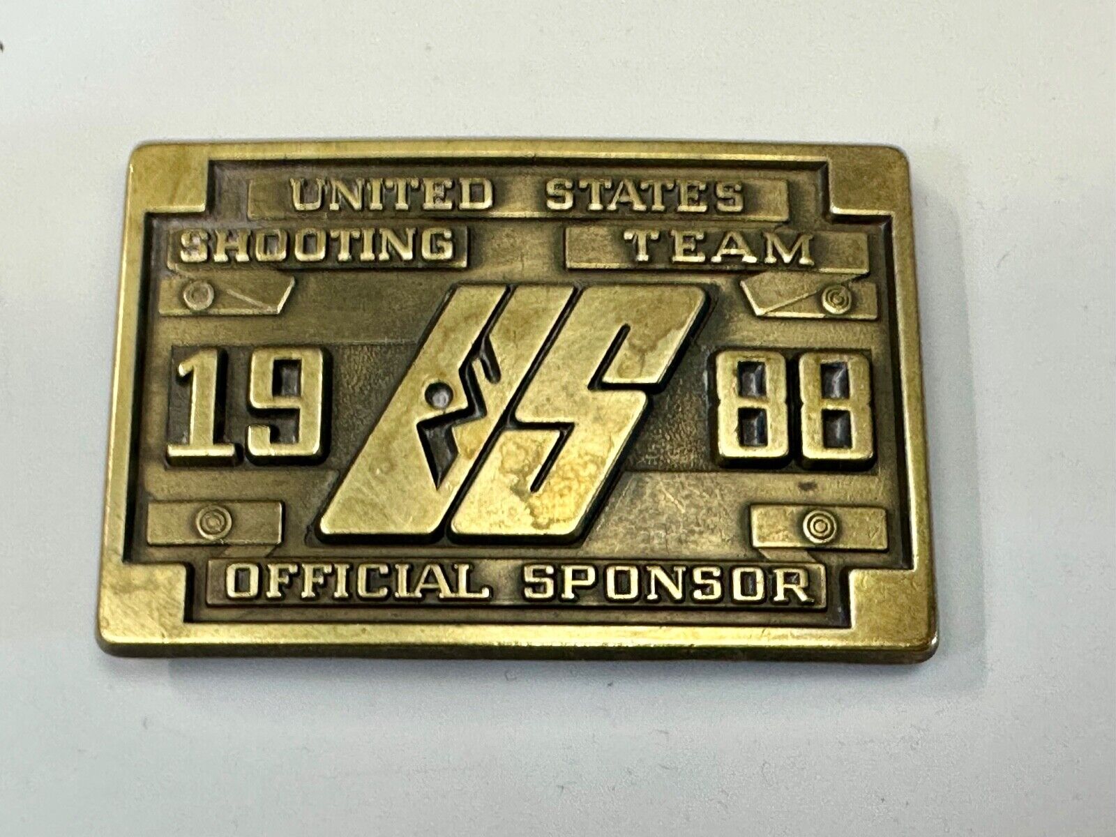 1988 US Olympics Shooting Team Vintage belt buckle