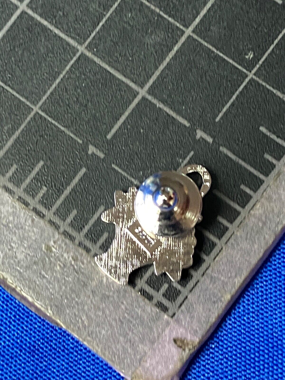 Vintage Avon Basket Of Flowers Silver Tone Enamel Lapel Pin Costume Jewelry