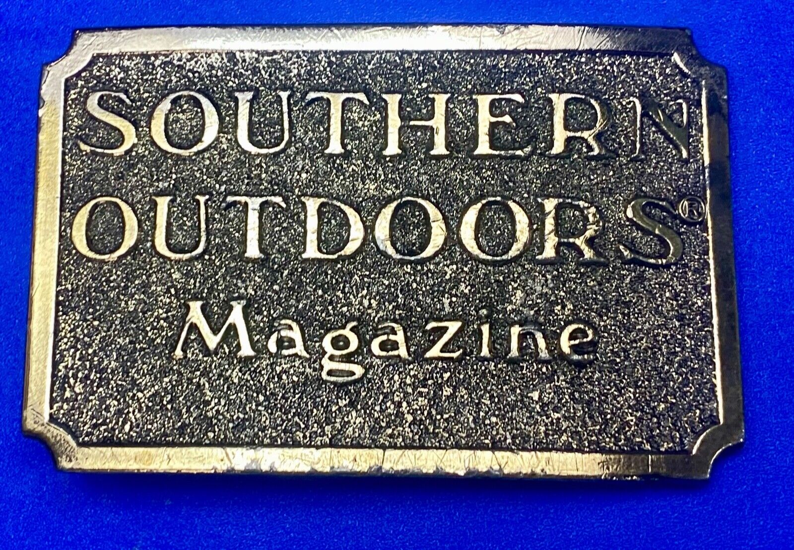 Vintage 1982 **SOUTHERN OUTDOORS MAGAZINE** COMMEMORATIVE BUCKLE