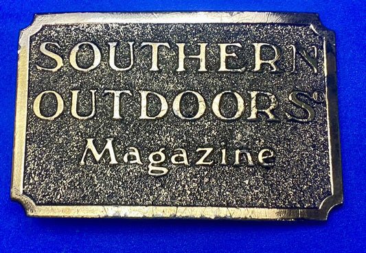 Vintage 1982 **SOUTHERN OUTDOORS MAGAZINE** COMMEMORATIVE BUCKLE