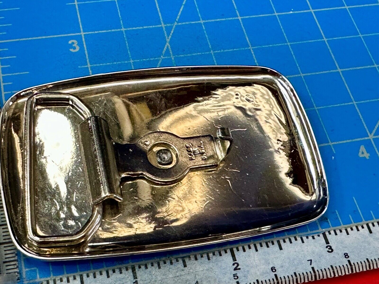 vintage horse head western two tone rectangular belt buckle for cowgirls cowboys