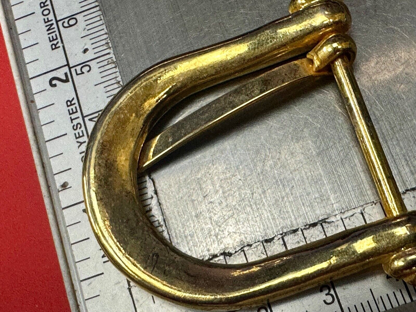 Vintage antique replacement smooth curves u shaped belt buckle