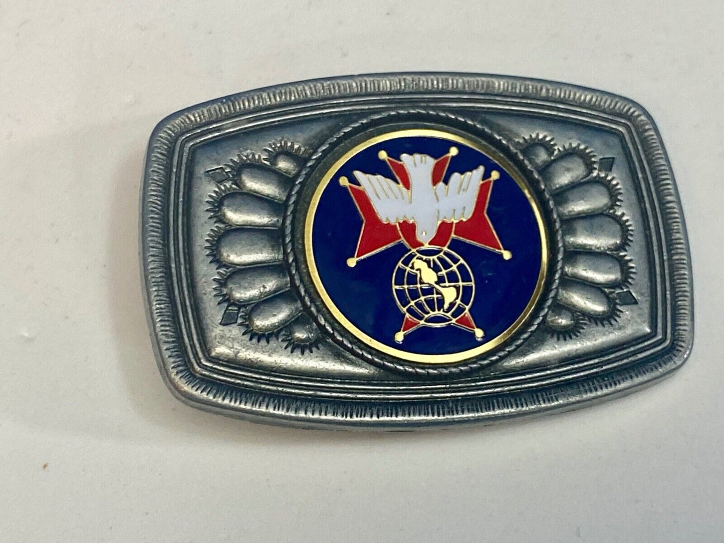 Unknown To Me Dove? As Picture Centerpiece In Southwest Vibebelt Buckle 