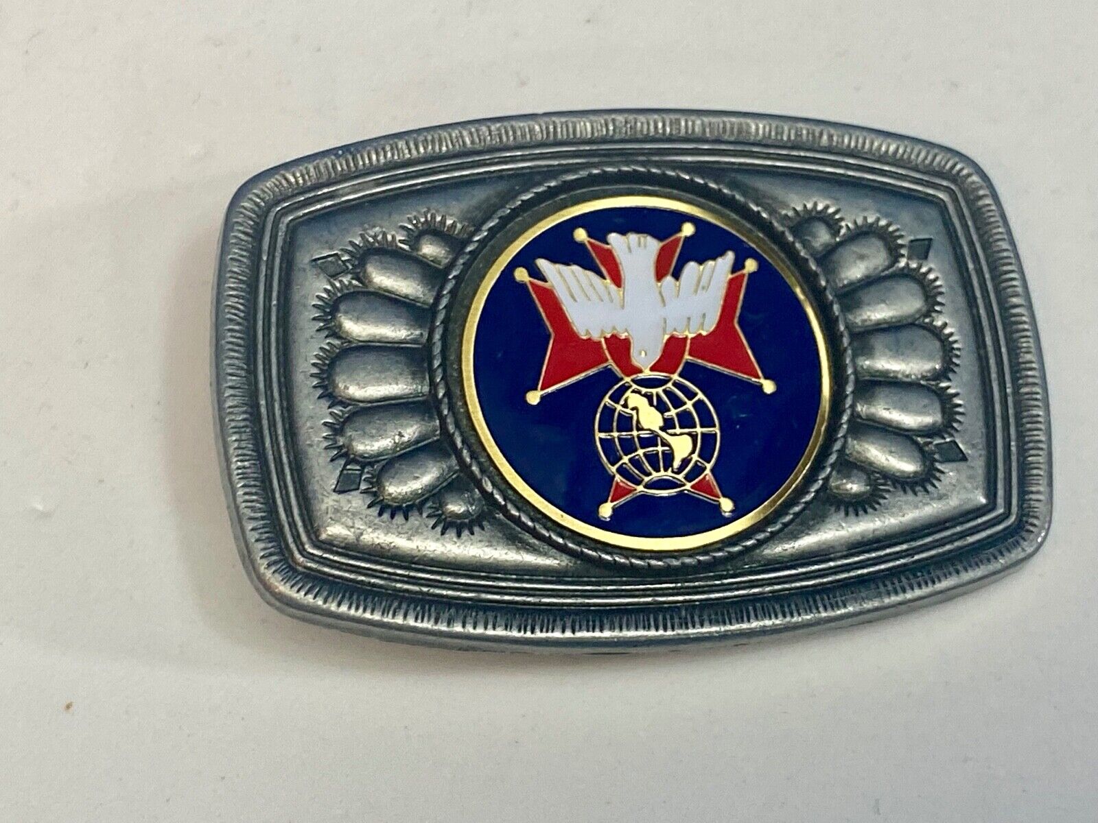 Unknown To Me Dove? As Picture Centerpiece In Southwest Vibebelt Buckle 