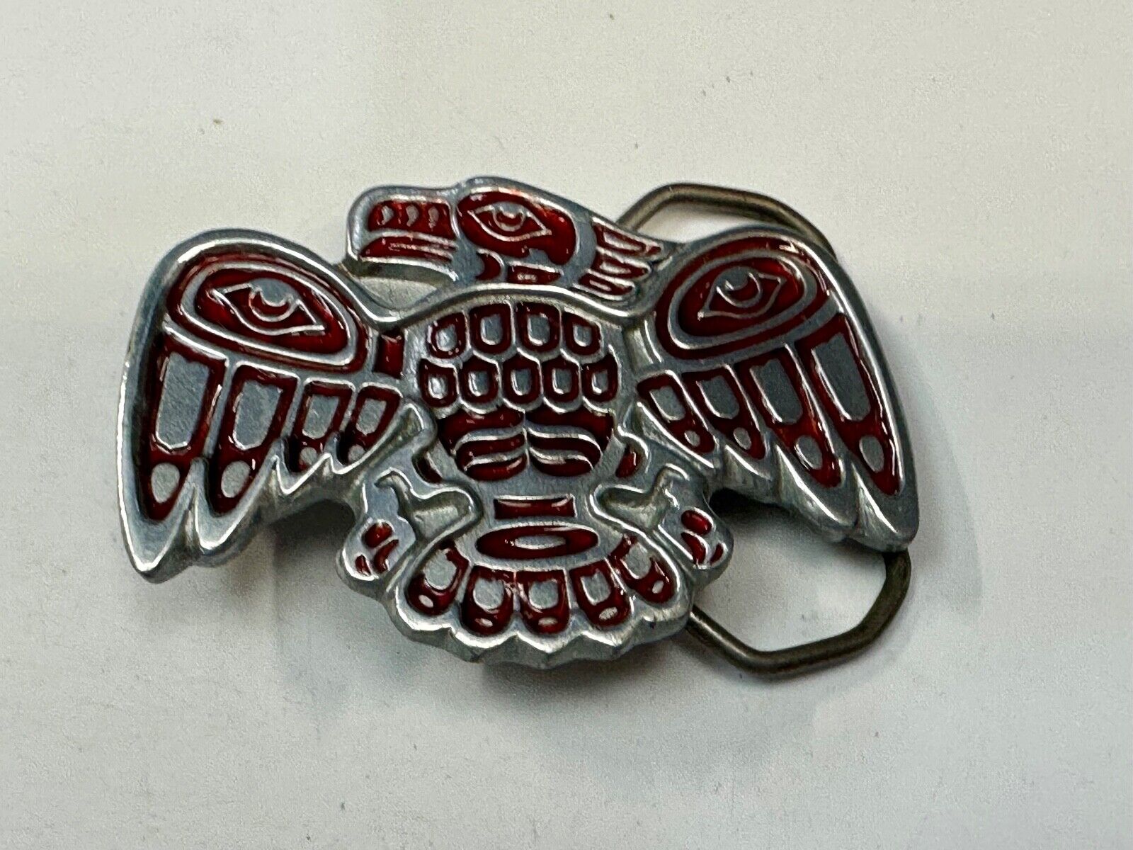 Thunderbird Hippie Tribal PNW Haida Native American Vintage Belt Buckle