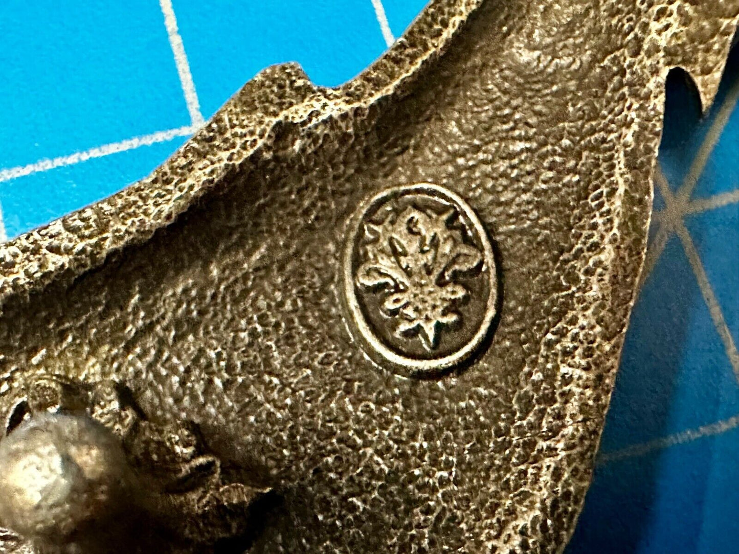 Vinegaroon Foundries Blue Whale Large Figural Pewter Late 70'S Belt Buckle