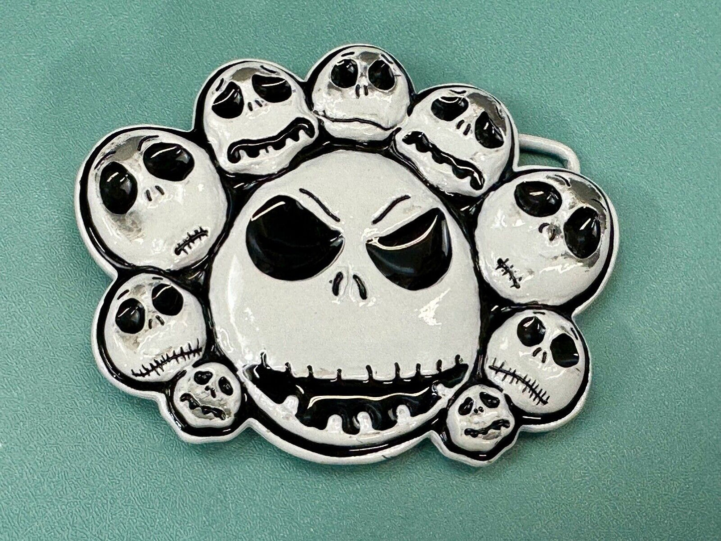 Tim Burtons The Nightmare Before Christmas Multiple Skulls belt buckle - Disney