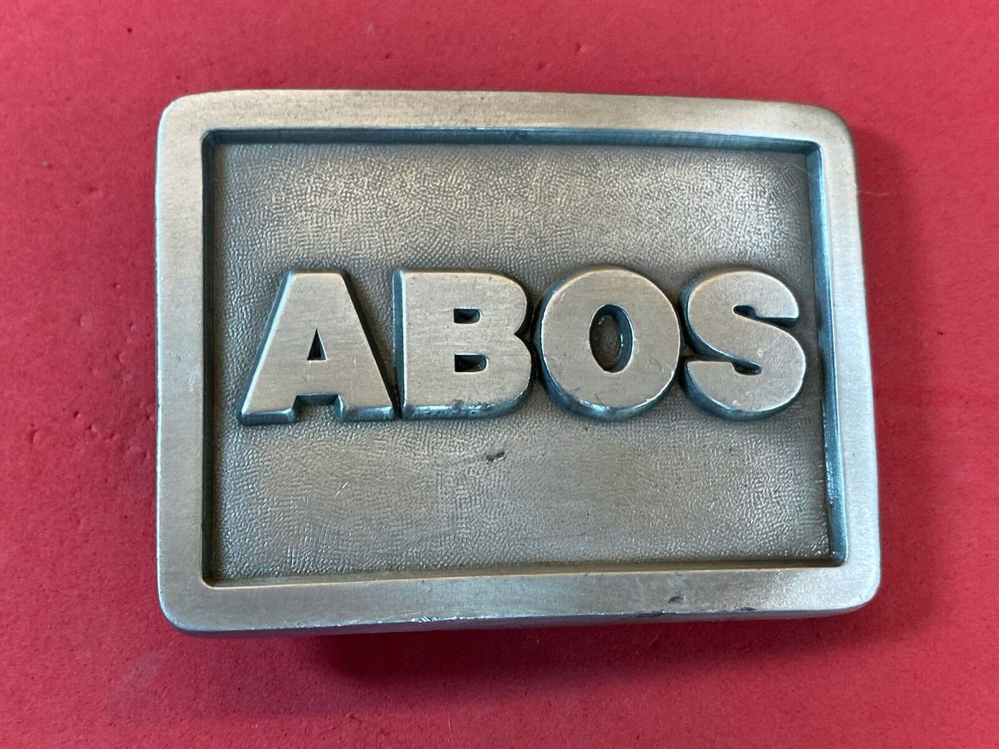 Abos American Board Of Orthopaedic Surgery? Vintage Solid Pewter Belt Buckle  - 