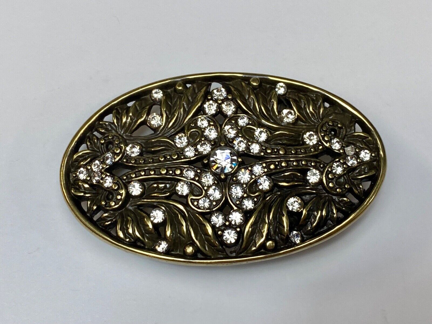 Beautiful Clear Rhinestone covered western see through belt buckle