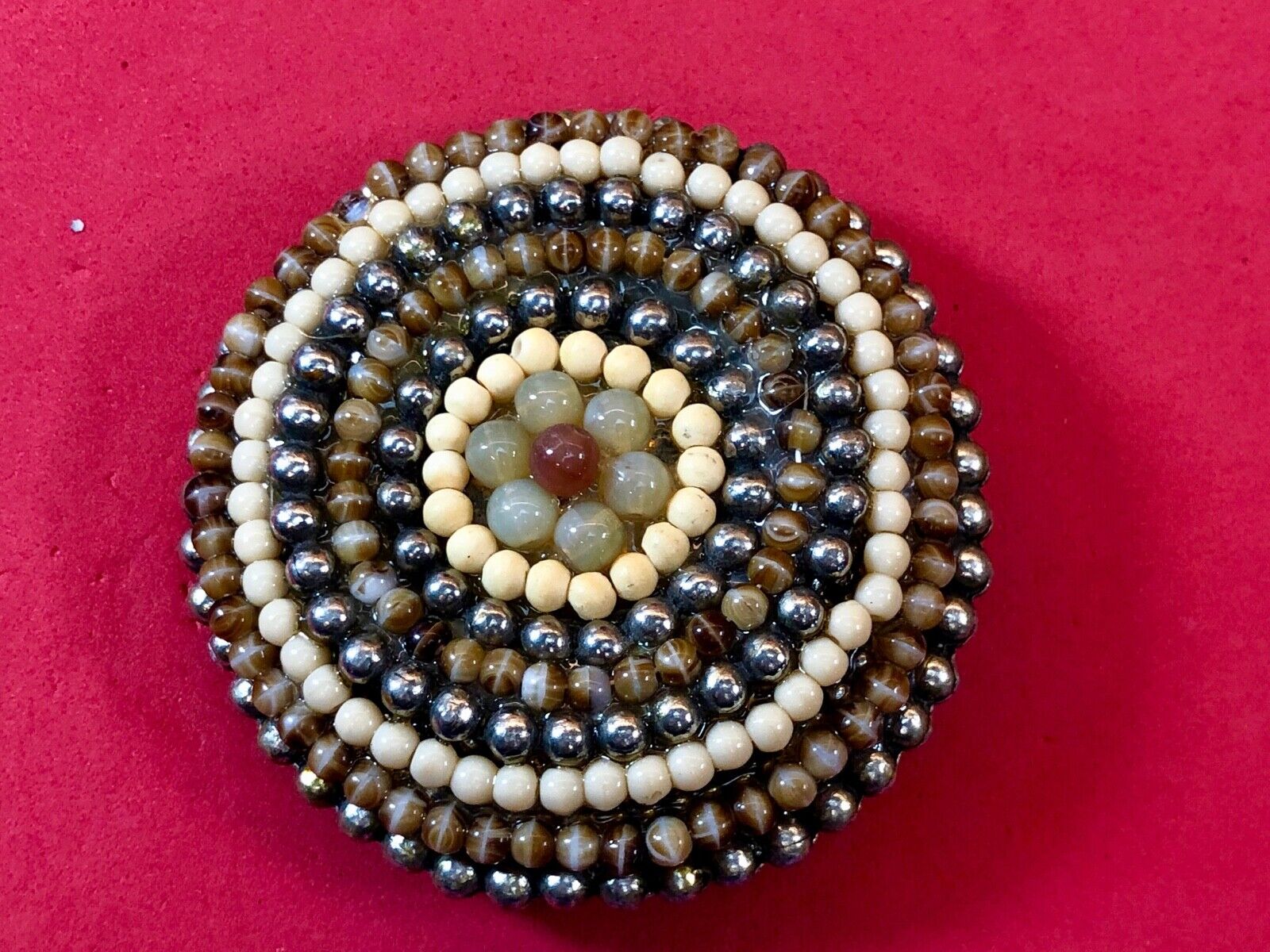 unbranded shades of natural brown circular quality belt buckle 