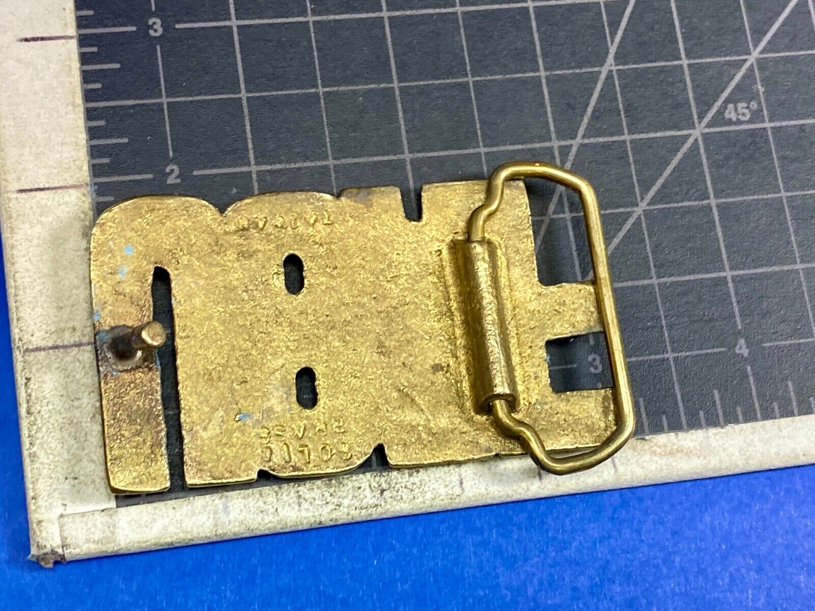 USAF United States Air Force Solid brass vintage block letters 