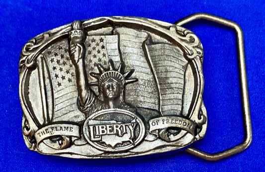 The Flame of Freedom. - Statue of Liberty 1986 Bergamot D-157 belt buckle