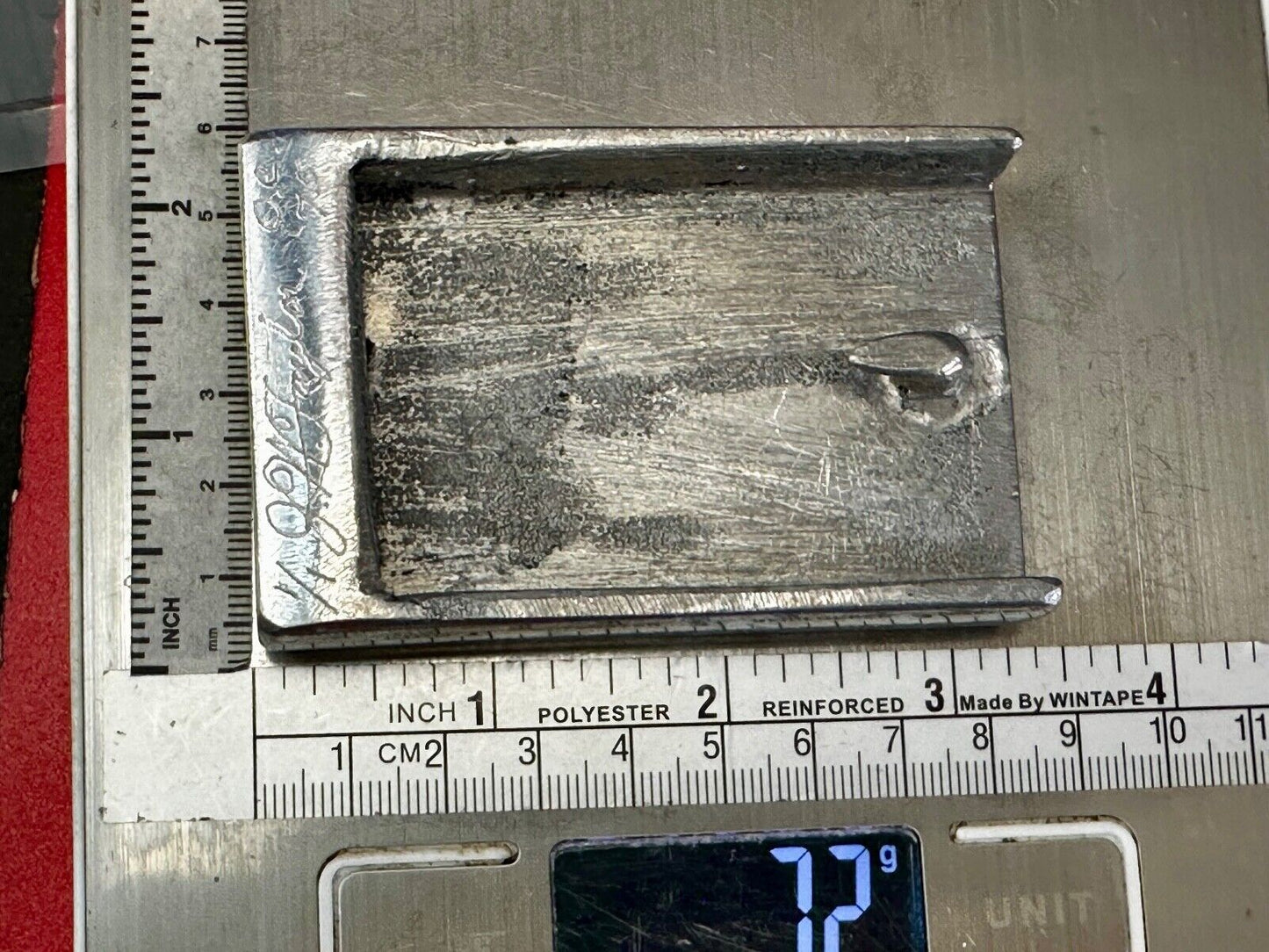 Tulsa Oklahoma City TV channel 8 Vintage J W  Taylor Custom Artisan belt buckle