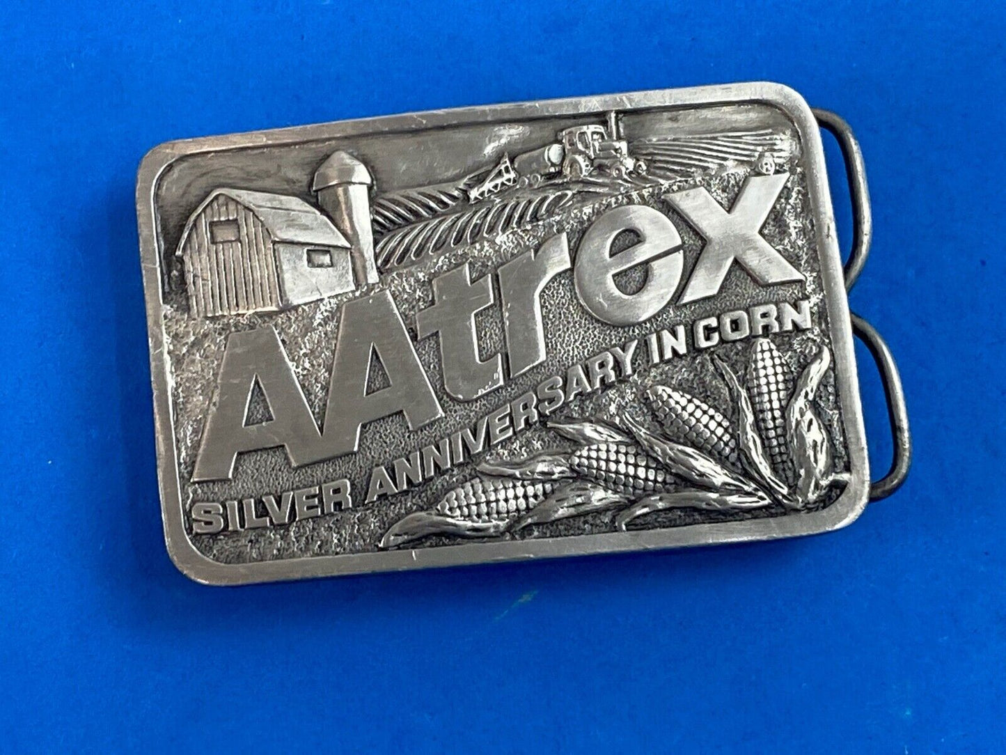 Aatrex Herbicide Belt Buckle 25Th Anniversary Corn Sprayer Farm Tractor Planter