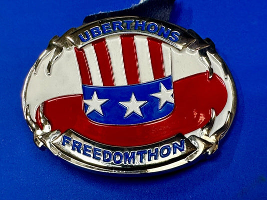 Uberthons FREEDOM TO Run Walk Marathon Event Commemorative Award Belt Buckle