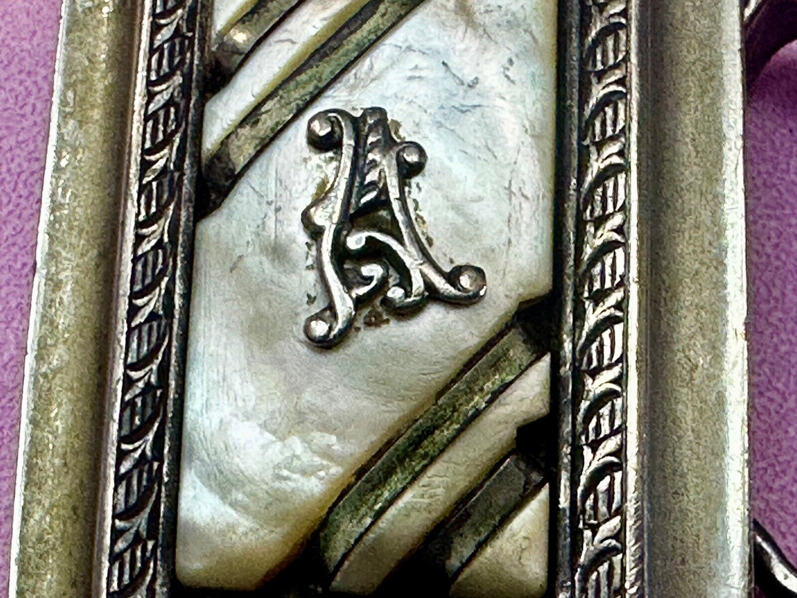 Art Deco Letter A Initial Monogram Belt Buckle by KantSlip