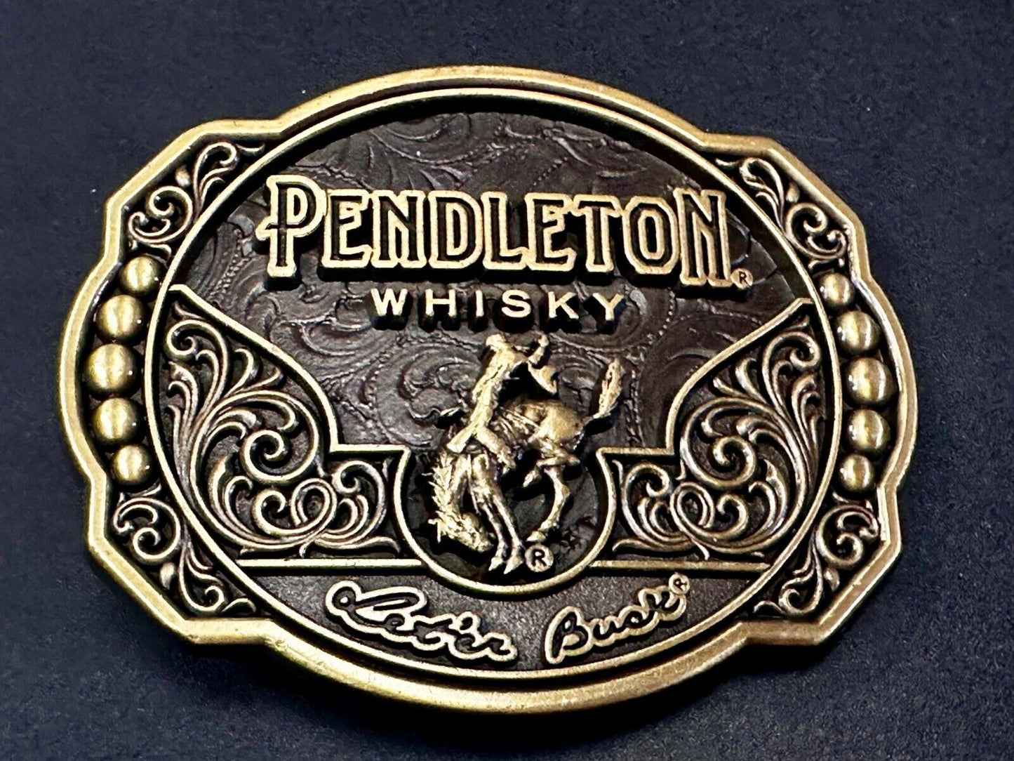 2024 Pendleton Whiskey Let'er Buck Rodeo Cowboy Montana Silversmiths Belt Buckle