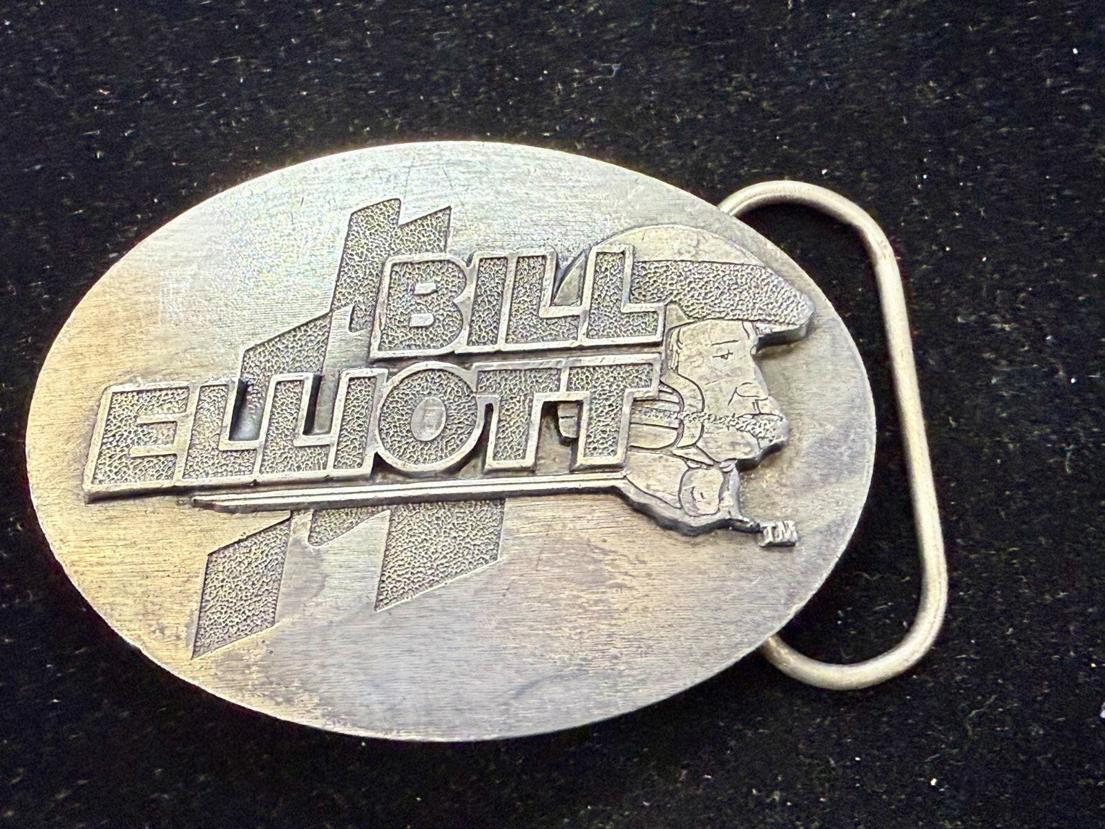 Bill Elliott NASCAR Car Racing Racer Driver Vintage 1991 Licensed  Belt Buckle