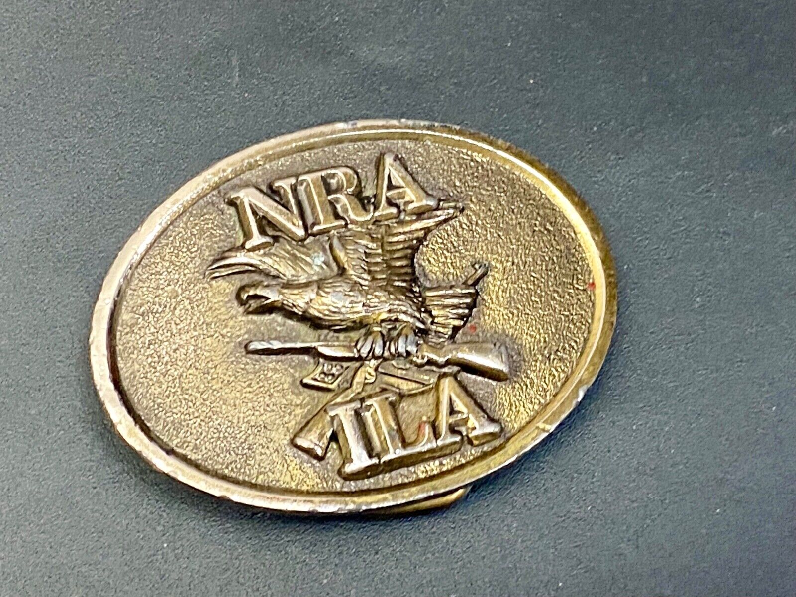 Vintage 1970S **Nra/Ila** (National Rifle Association) Gun Belt Buckle