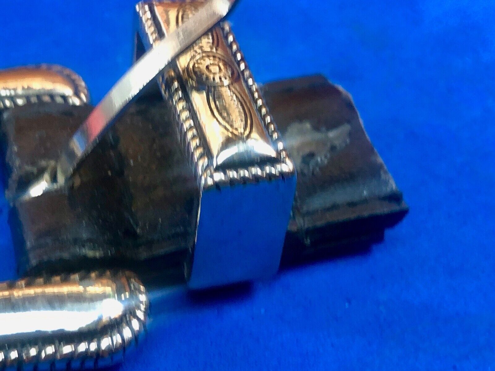 two piece Western Dress belt buckle with flower swirl pattern