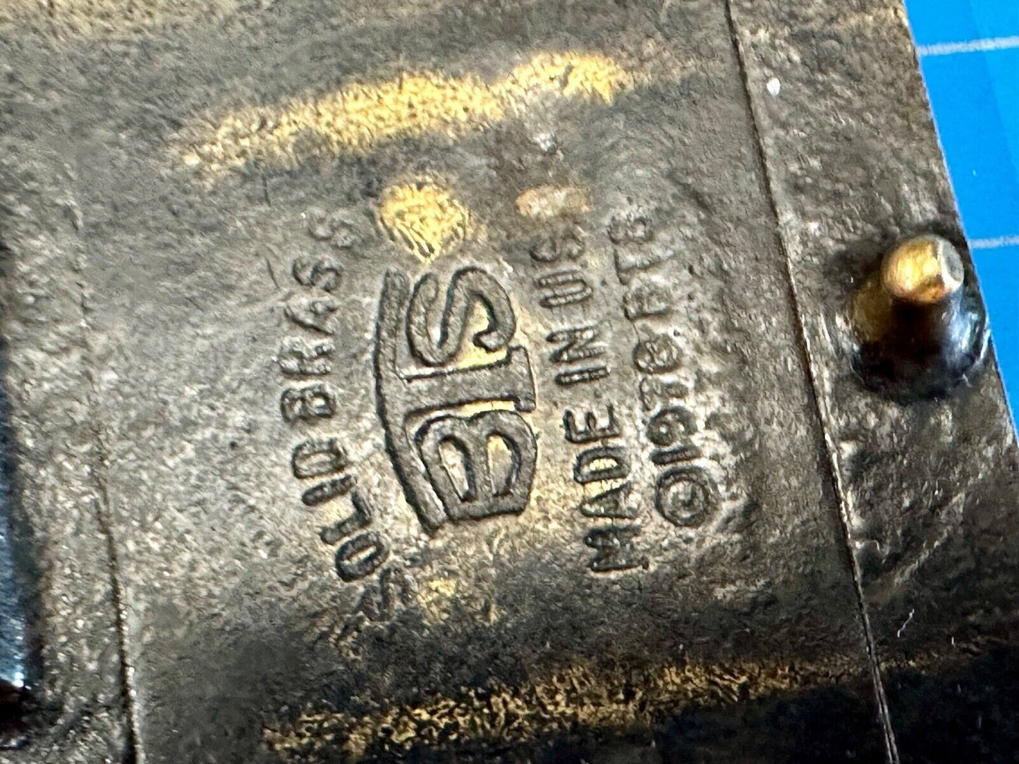 vintage Horse and Foal Colt baby vintage 1978 BTS solid brass belt buckle