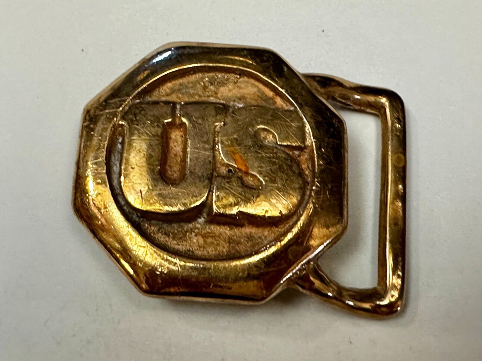 US Civil Soldiers Union Army Replica? Unknown to me! Hexagon Cast Belt Buckle
