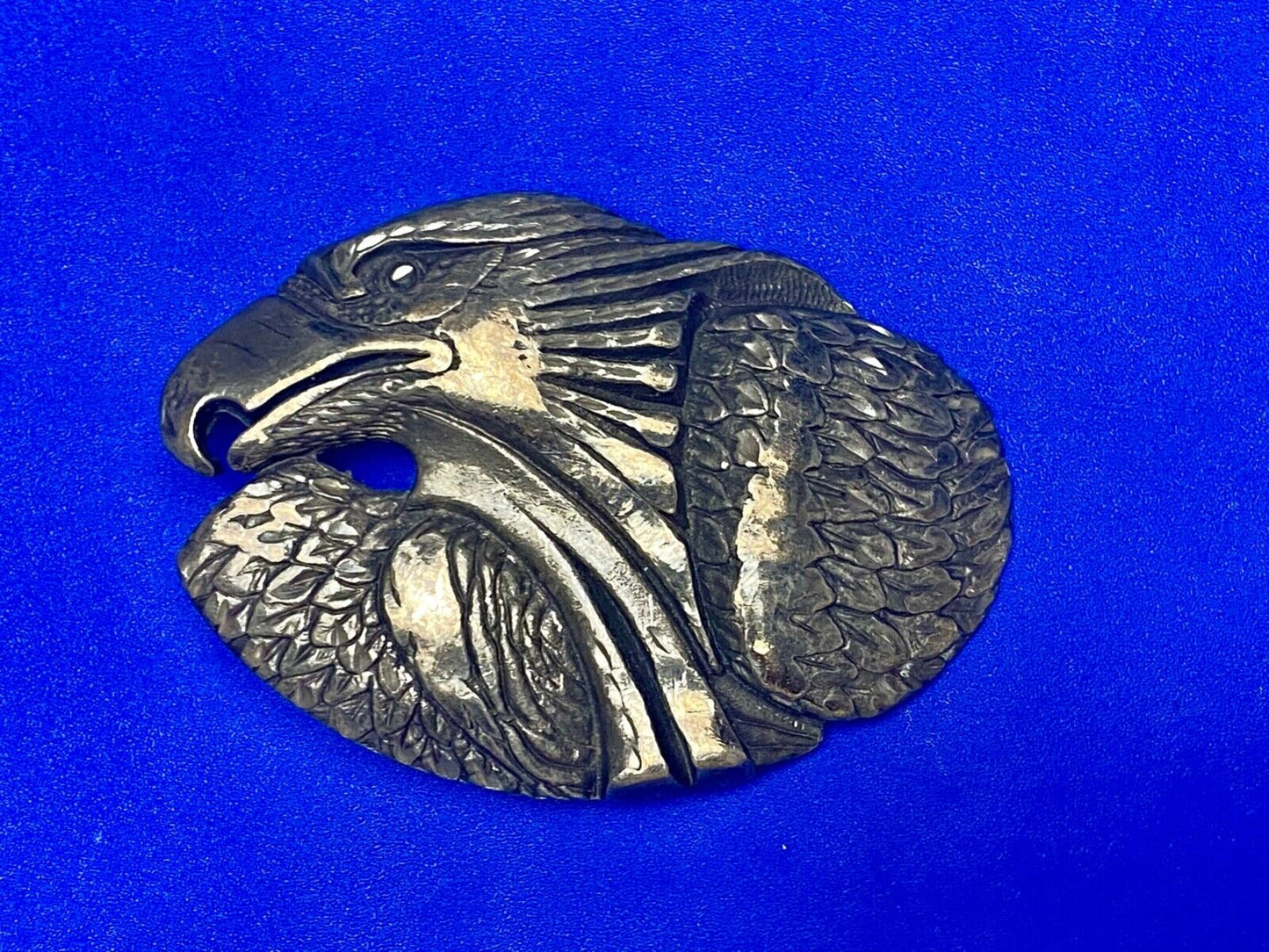 American Bald Eagle Head Bust belt buckle stamped EJC-95