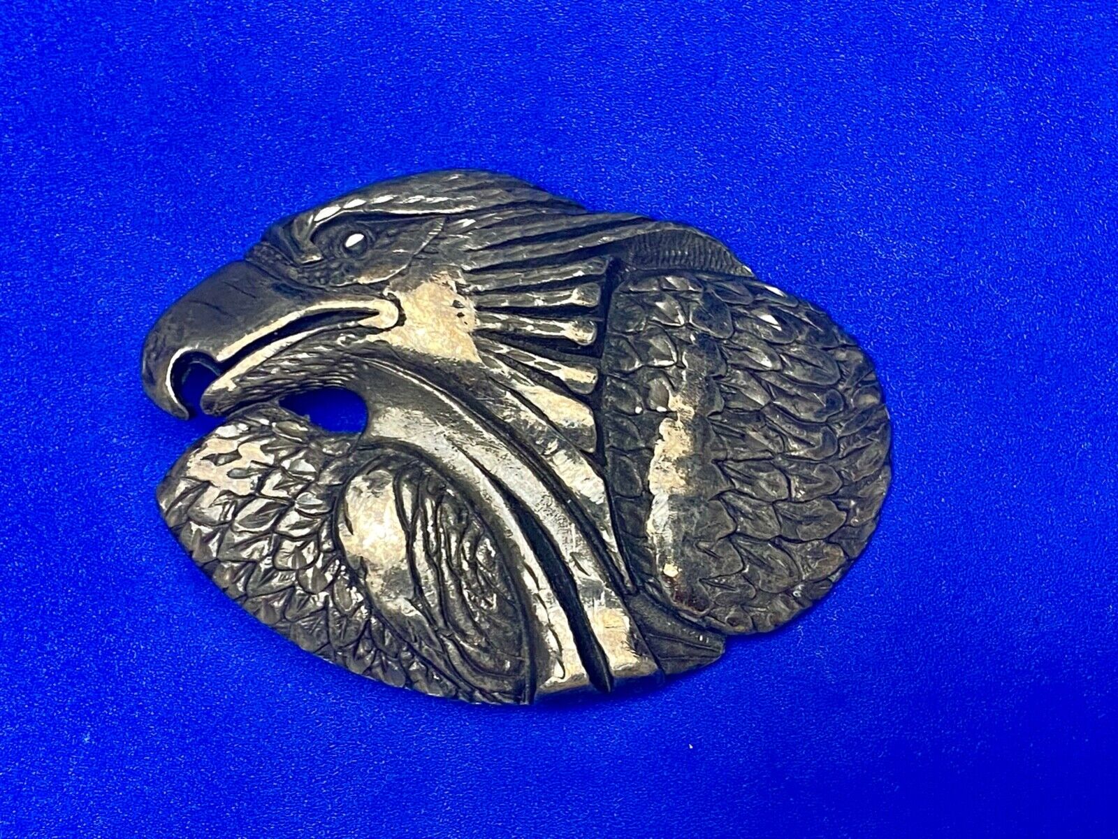 American Bald Eagle Head Bust belt buckle stamped EJC-95