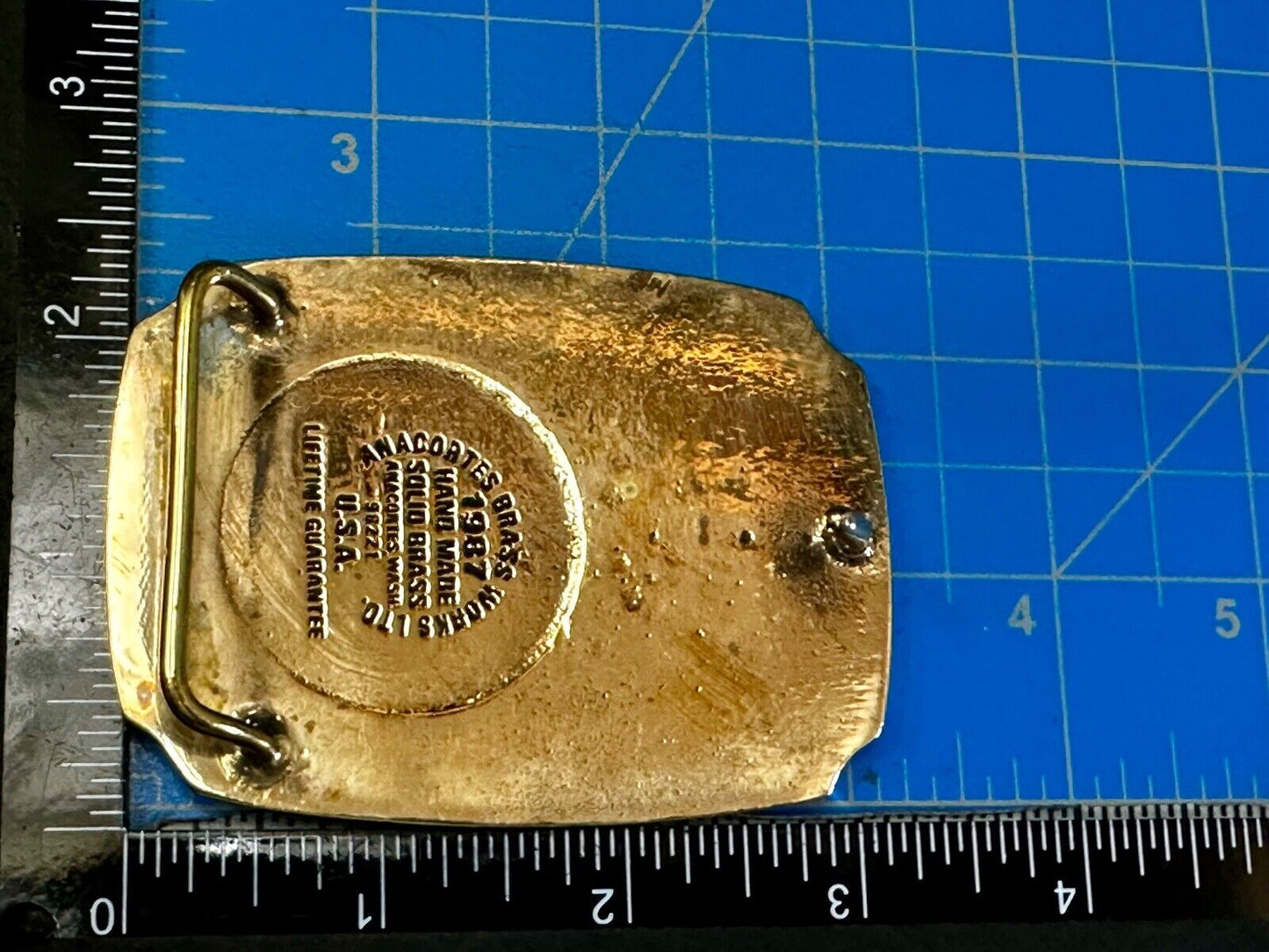 Utah Railway Train Rail Road 75 year Celebration 1897 Anacortes Belt Buckle