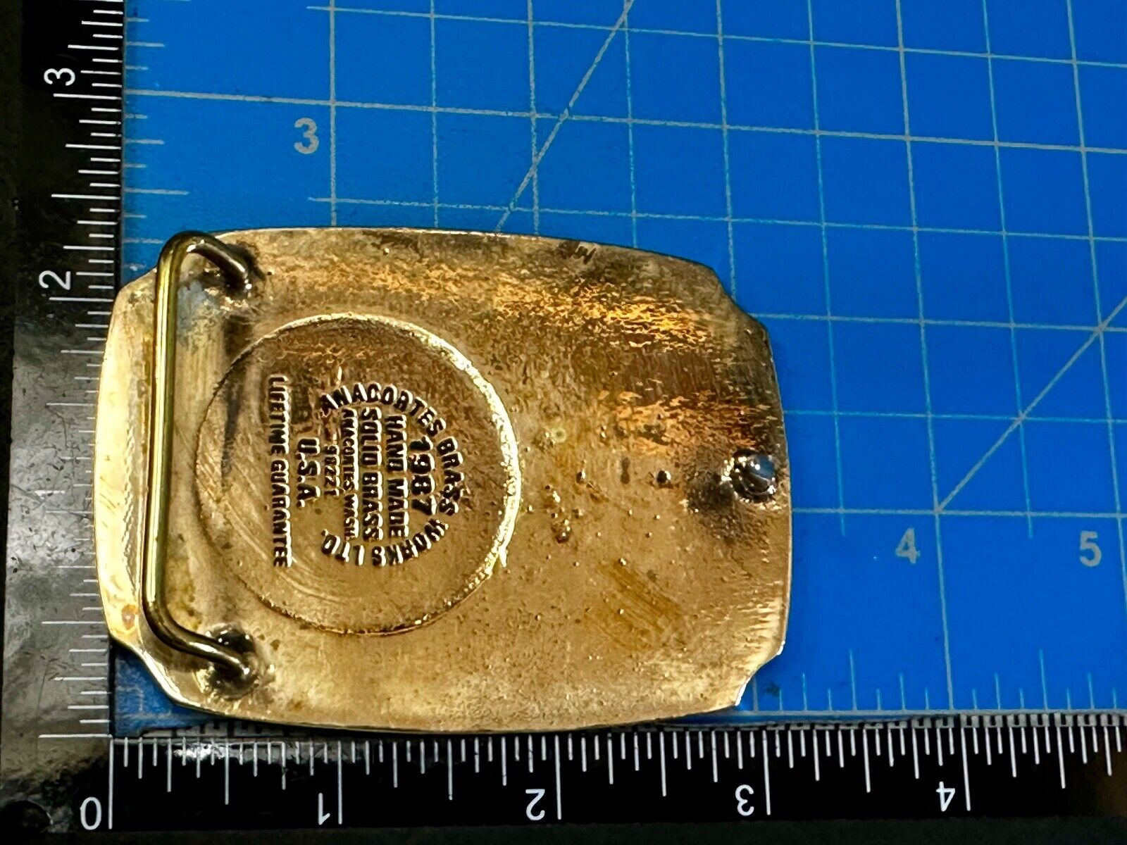 Utah Railway Train Rail Road 75 year Celebration 1897 Anacortes Belt Buckle