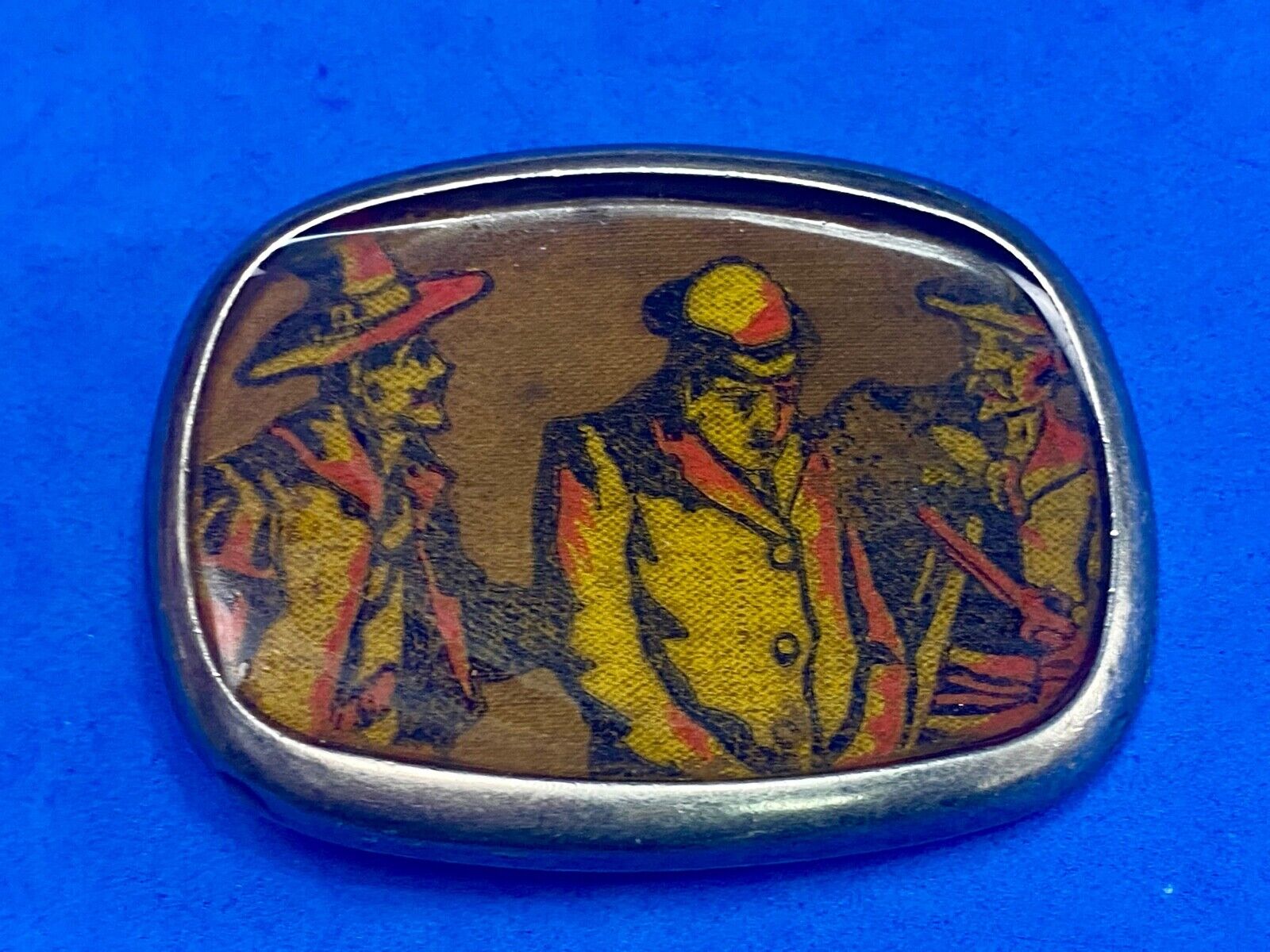 719 Story Picture Belt Buckle   - Old Time Movie Stars
