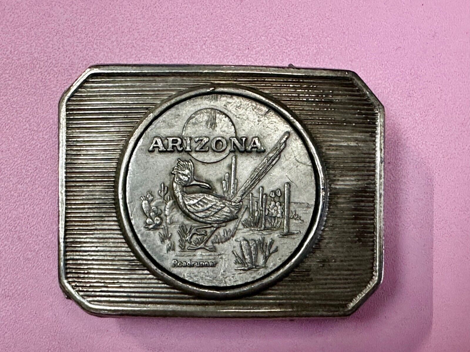 Arizona Roadrunner SouthWestern Desert Bird Vintage Coin Style Belt Buckle