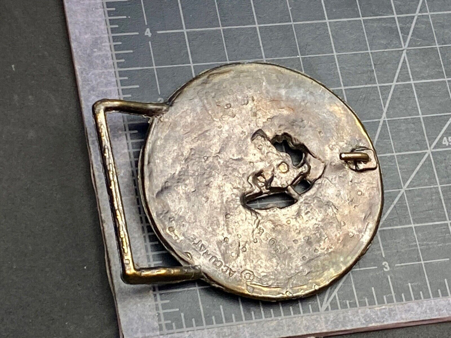 American Watch Clock Pocket Gears Cogs Springs Belt Buckle By Accurate 