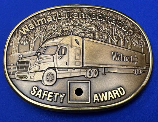 Through The Forrest Walmart Transportation Semi Drivers Safety Award Belt Buckle