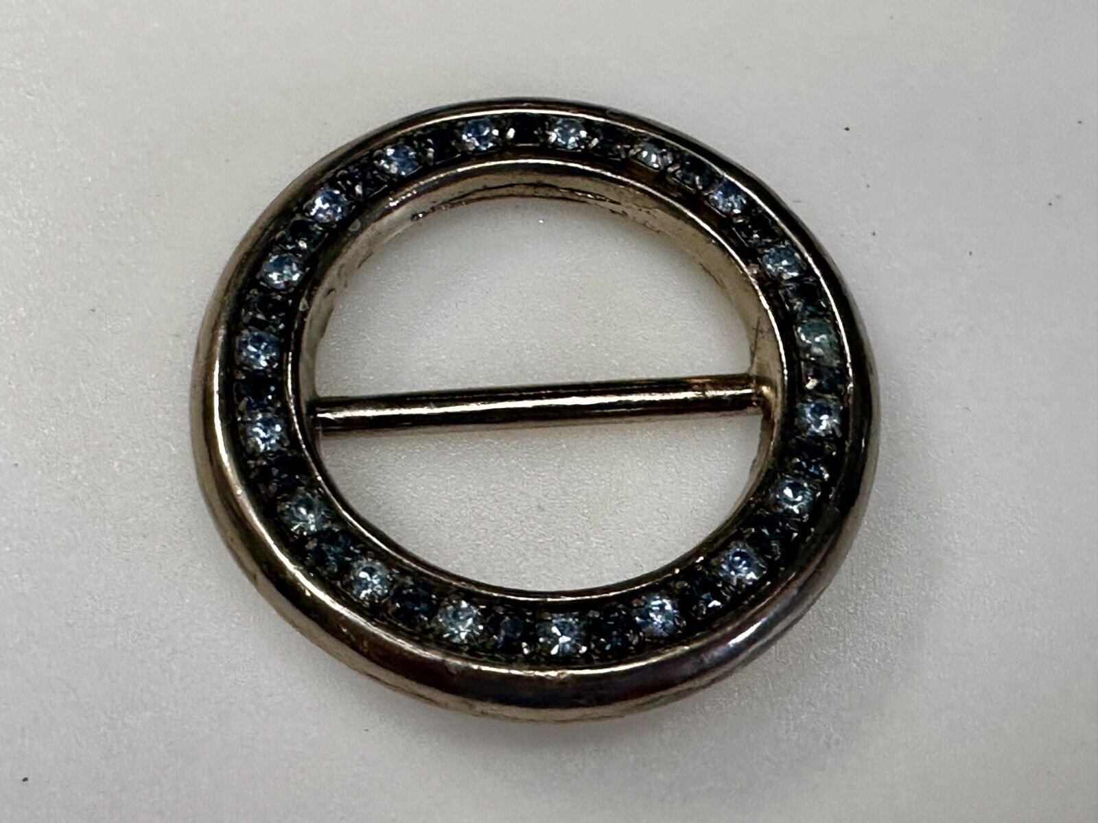 Beautiful Round Rhinestone Covered Replacement Dress Belt Scarf Slide Buckle