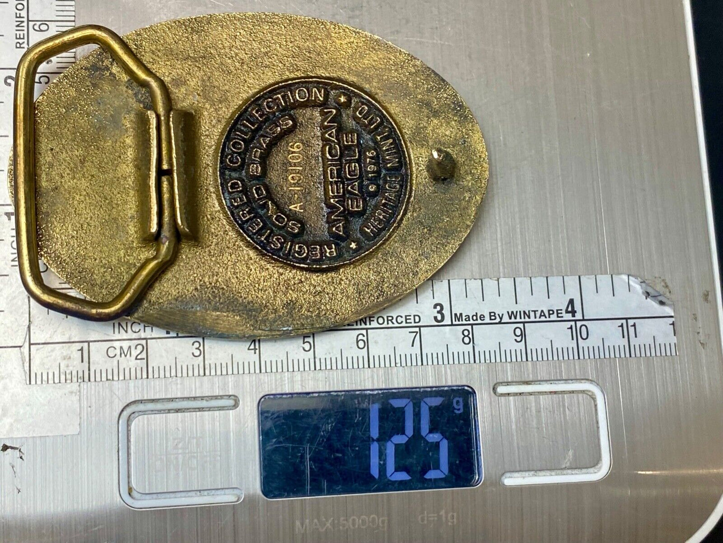 American Eagle Vintage 1976 Heritage Mint LTD United We Stand belt buckle