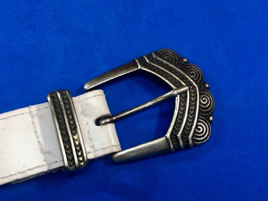 Victorian or gothic silver tone?  Dress Simple metal 2 piece Belt Buckle 