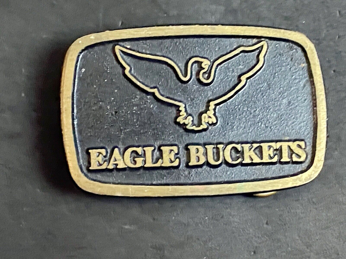 Vintage Heavy Machinery Construction - eagle buckets - belt buckle